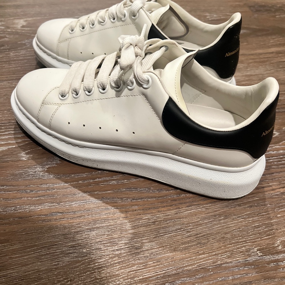Alexander McQueen White and Black Sneakers
